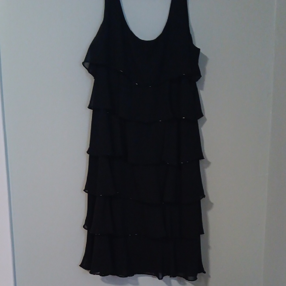 Elegant Black Layered Dress